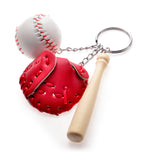 Novelty Mini Baseball Set Pendant Keychain
