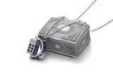Doctor Who Spinning Tardis 3d Police Box Necklace